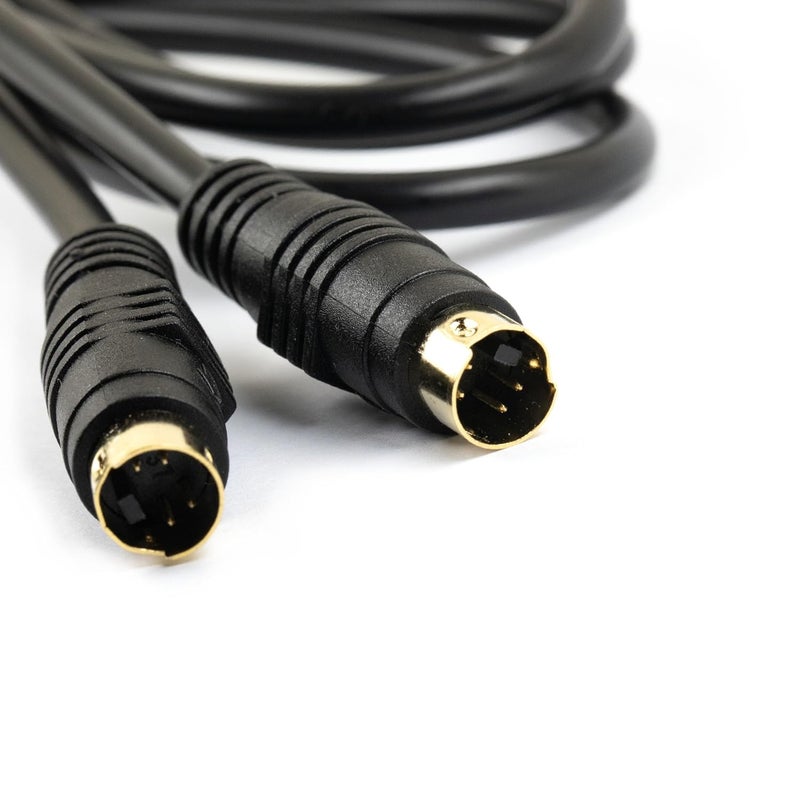 jujinglobal 2pcs 9.8FT (3 Meters) for S-Video S Video 4 pins Connector Cable Gold Plated for DVD DSS DVRs, Home TV Monitor Theater, Players, VCRs, SVHS SVideo receivers, Camcorders - Image 4